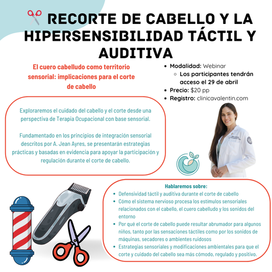 💈✂️ Recorte de Cabello y la Hipersensibilidad Táctil y Auditiva