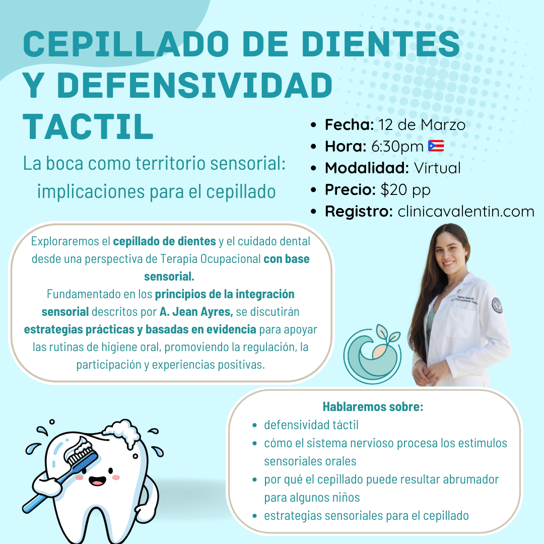 Cepillado de dientes y Defensividad tactil